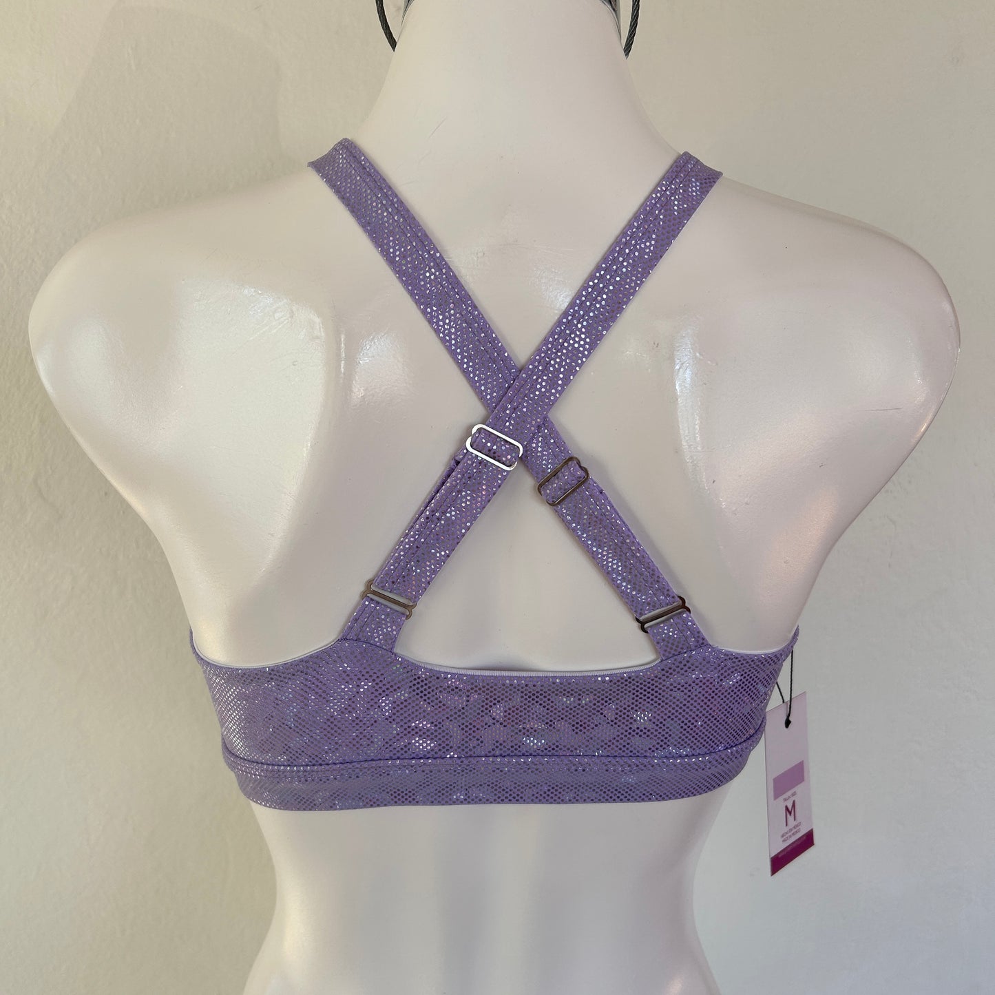 Top Estrella Holograma Lila