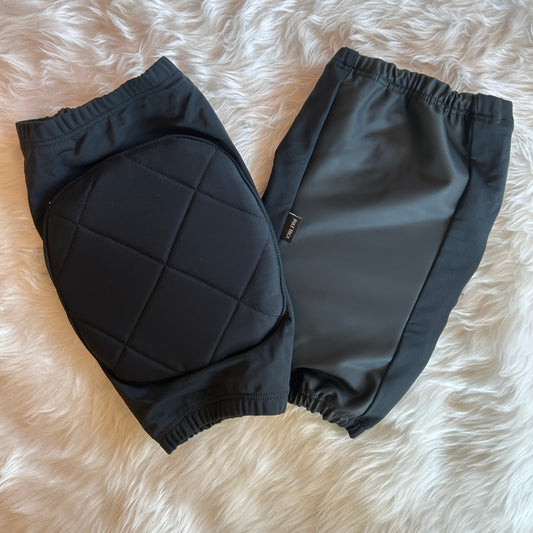 Rodilleras Pole Dance Negras con agarre en corva