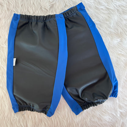 Rodilleras Pole Dance Azul Rey con agarre en corva