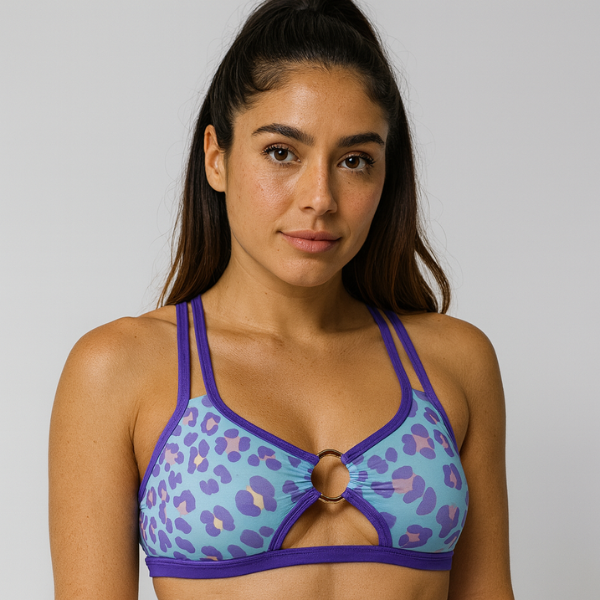 Top Aro Animal Print - Morado