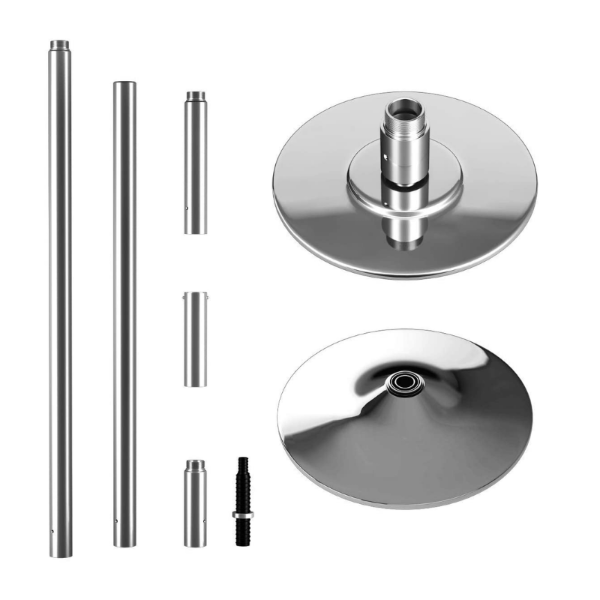 Tubo portátil para pole dance – Cromado de 45mm