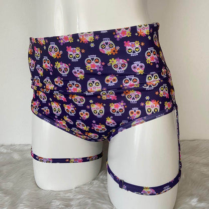 Cachetero Calaveritas Pretina Alta con arnés