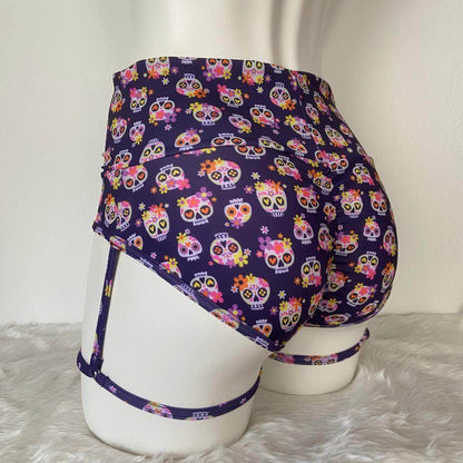 Cachetero Calaveritas Pretina Alta con arnés