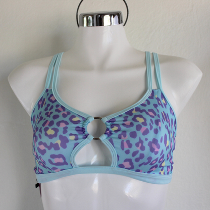 Top Aro Animal Print - Baby Blue