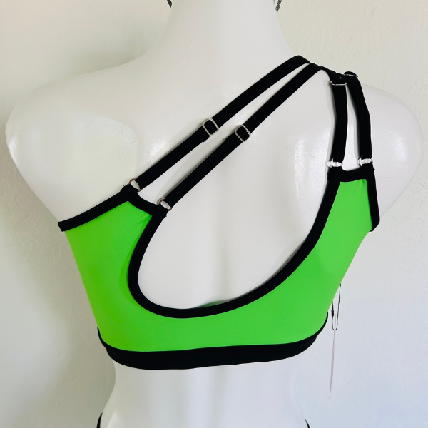 Top Asimétrico Verde Neón