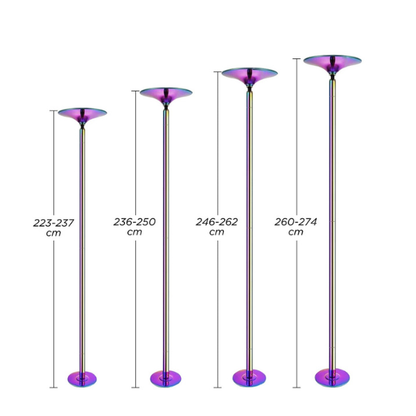 Tubo portátil para pole dance – Tornasol de 45mm