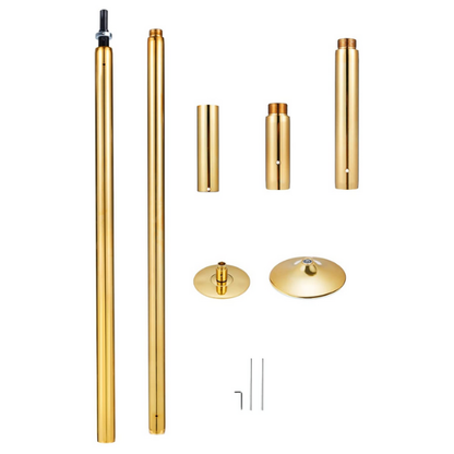 Tubo portátil para pole dance – Dorado de 45mm