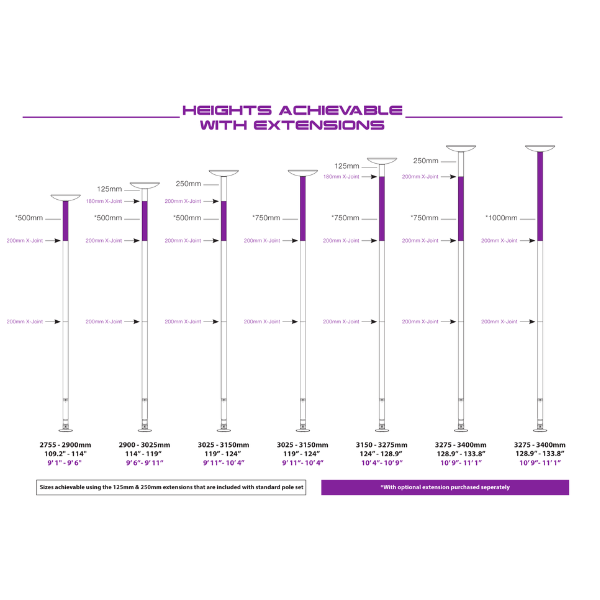 Tubo para pole dance portátil Xpole Xpert Pro (PX)