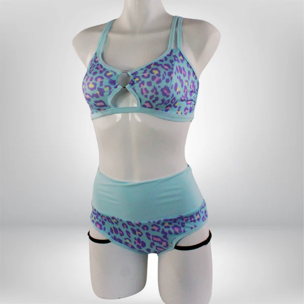 Conjunto Animal Print - Baby Blue
