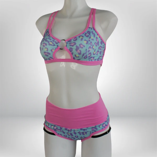 Conjunto Animal Print - Rosa