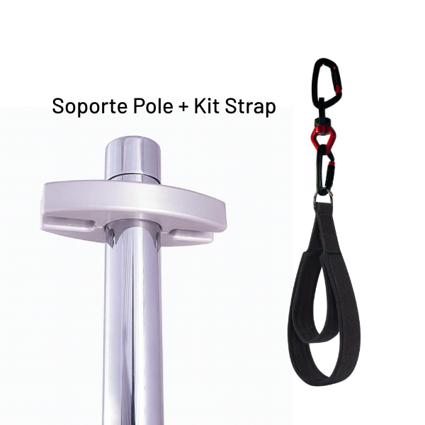 Set de Correa Doble con Swivel para Pole Dance - Pole Strap