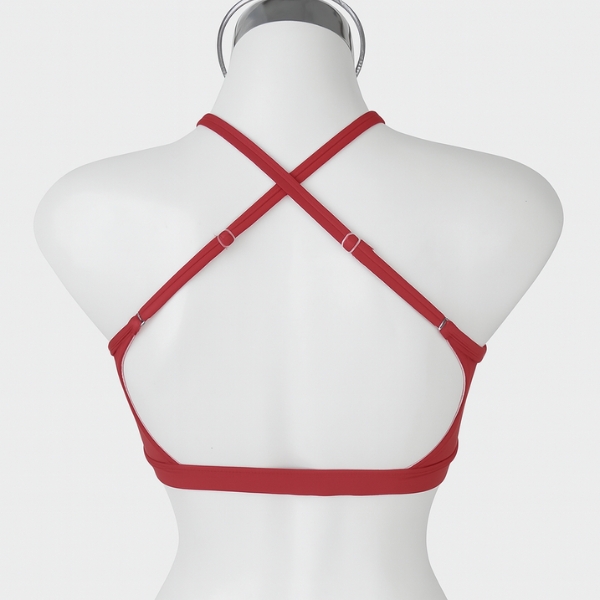 Top Rojo con Tiras